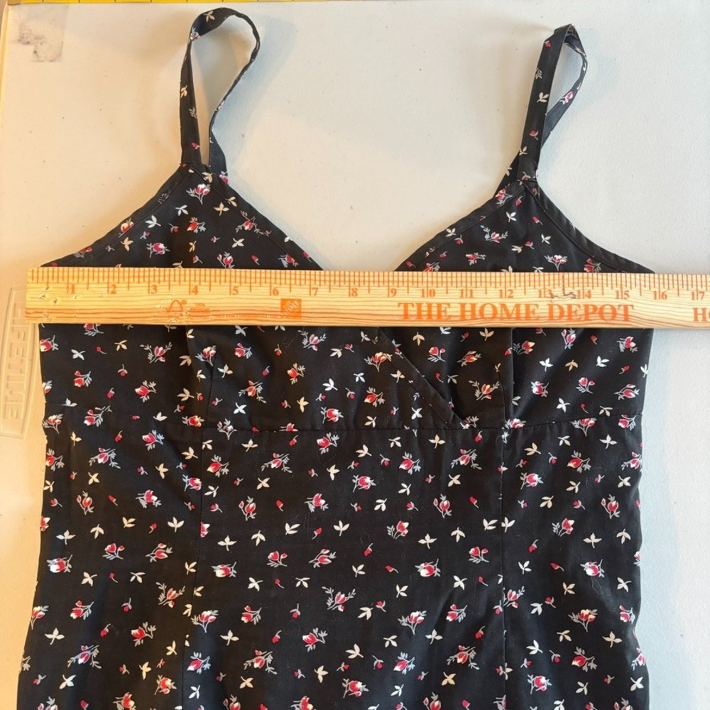 VTG Y2K Womens Micro Floral Babydoll Cottagecore Dress SZ 4 Fairy whimsigoth - Picture 8 of 11